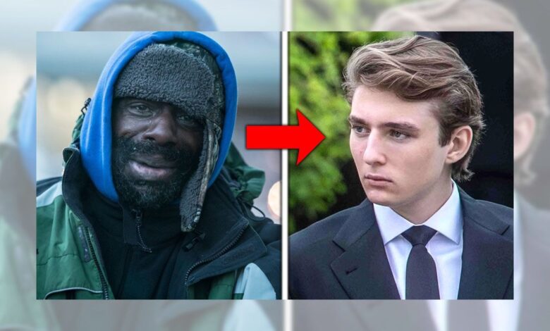 Debunking Story About Barron Trump Helping a Homeless Black Man