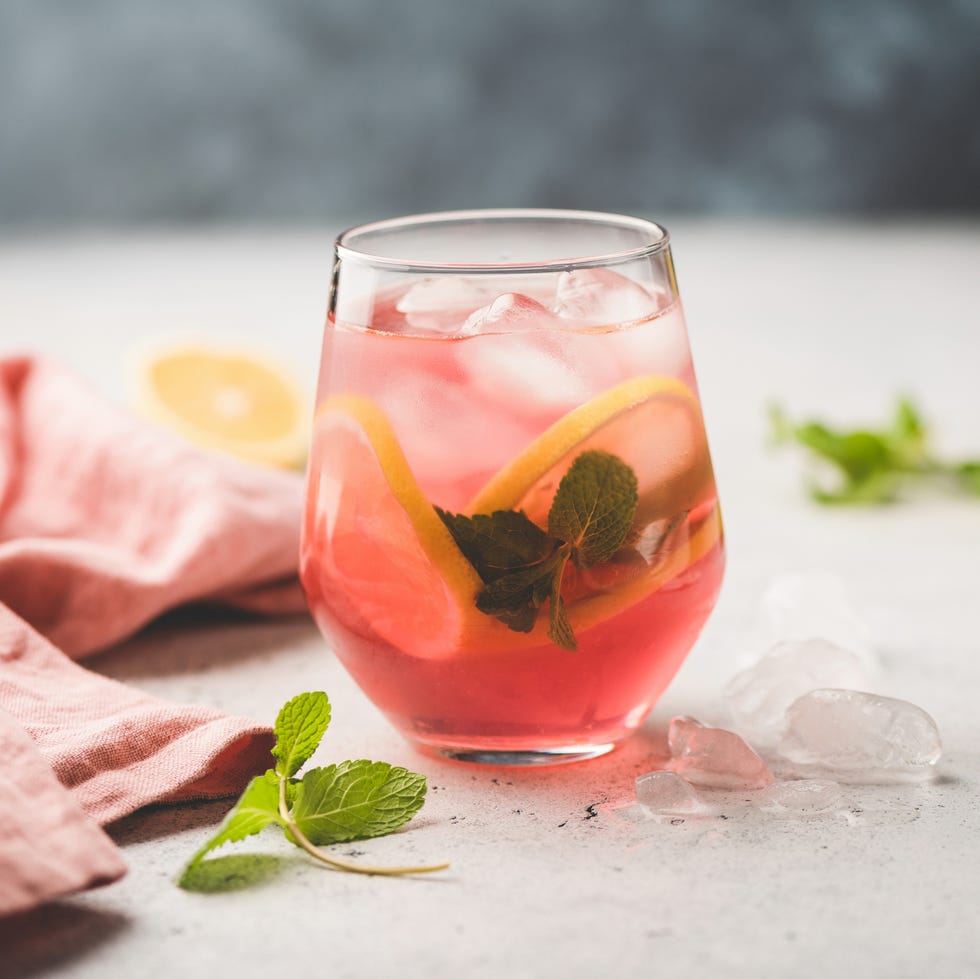 new years resolutions fresh citrus cocktail or ice tea