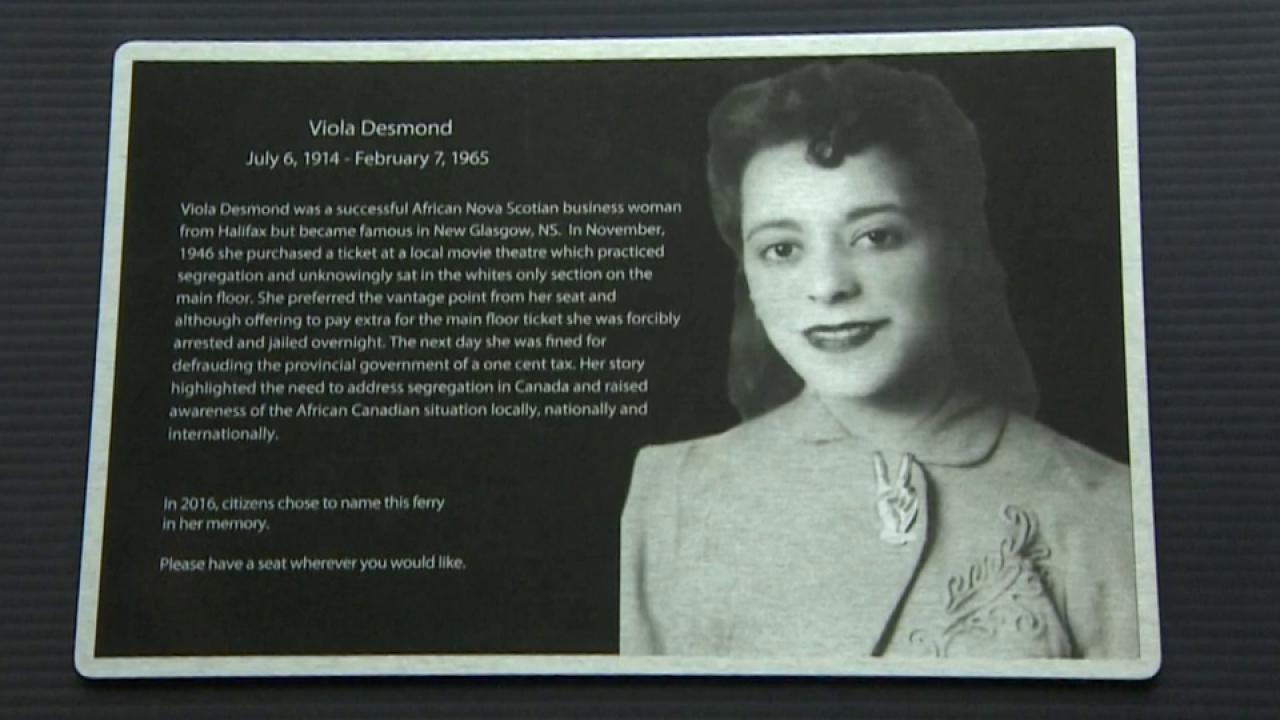 Click to play video: 'Who is notable Canadian Viola Desmond?'